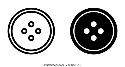 Buttons for Clothes icon. symbol for mobile concept and web design. vector illustration