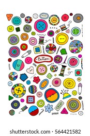 Buttons collection, sketch for your design