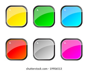 botones distintos colores ilustración vectorial