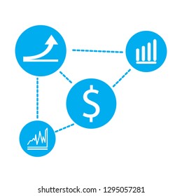 Buttons of a economic icon. Vector illustration design