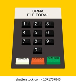 Buttons Electoral Urn
Translations:
Urna Urn
Eleitoral Electoral
Branco White
Corrige Corrects
Confirma Confirm
