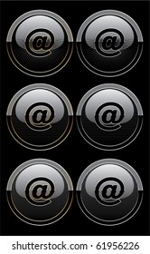 Buttons with an emblem