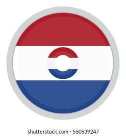 The buttons of the flags. Design Fantastic. Holland.