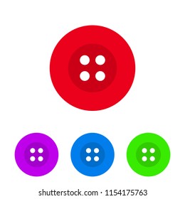 Buttons. Flat icon. Vector illustration.