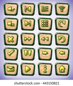 Buttons game art for game and animation, game design asset