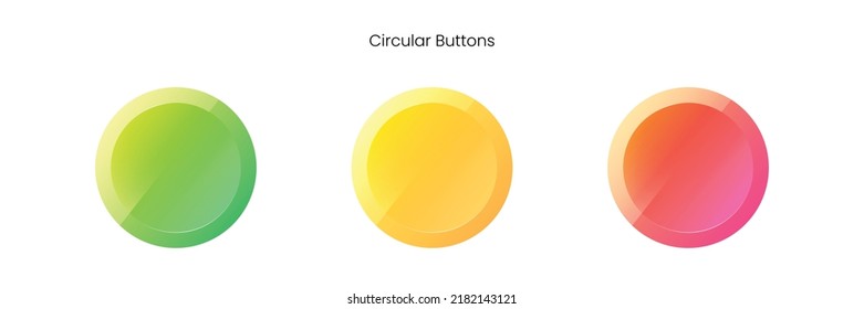 Buttons gradient color metalic reflexions UIX website buttons 3d buttons 