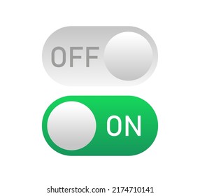 Buttons Green On Off Vector Illustration Stock Vector (Royalty Free ...