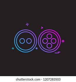 Buttons icon design vector