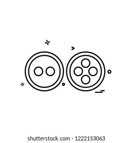 Buttons icon design vector