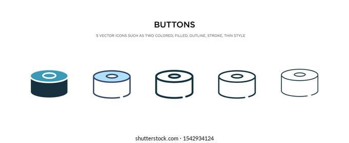 buttons icon in different style vector illustration. two colored and black buttons vector icons designed in filled, outline, line and stroke style can be used for web, mobile, ui
