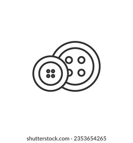 Buttons icon isolated on white background. Tailoring symbol modern, simple, vector, icon for website design, mobile app, ui. Vector Illustration