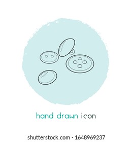 Buttons icon line element. Vector illustration of buttons icon line isolated on clean background for your web mobile app logo design.