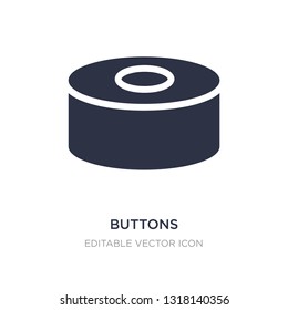 buttons icon on white background. Simple element illustration from Social media marketing concept. buttons icon symbol design.