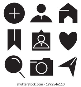buttons icon. buttons set symbol vector elements for infographic web.