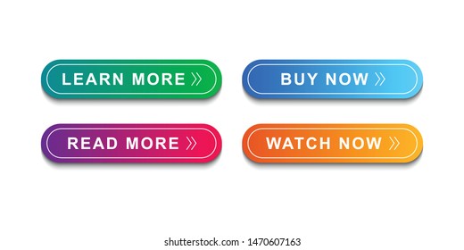 Buttons icon set for web site, icon template and ui. vector illustration