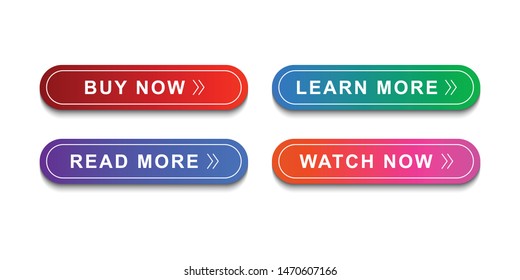 Buttons icon set for web site, icon template and ui. vector illustration