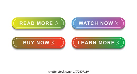 Buttons icon set for web site, icon template and ui. vector illustration