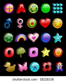 buttons and icons