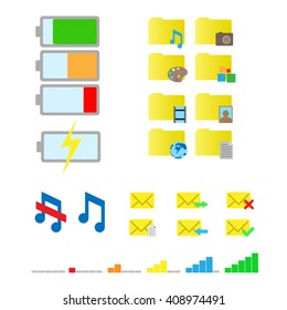 Buttons and icons to process phone