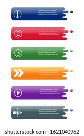 Buttons icons set isolated on white background. Vector illustration