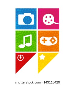 buttons with icons for web and mobile