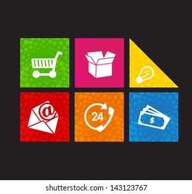 buttons with icons for web and mobile