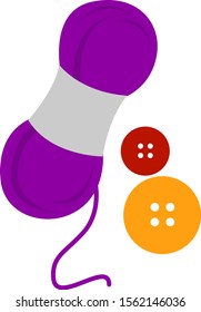 Buttons, illustration, vector on white background.