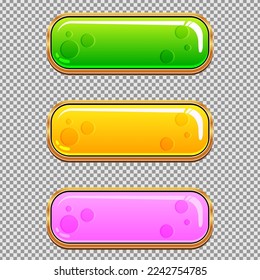 buttons image, button icons, button empty clipart for game and website