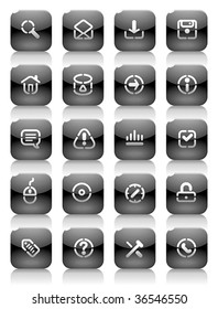 Buttons for internet. Icons for websites and interface elements. Vector illustration.