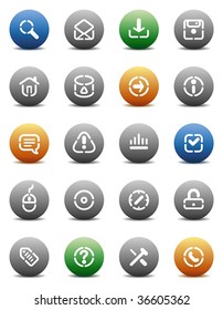 Buttons for internet. Icons for websites and interface elements. Vector illustration.
