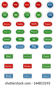 Buttons  for the Internet, on-line
