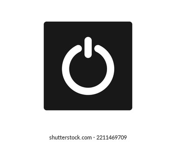 Buttons a keyboard Shutdown icon.