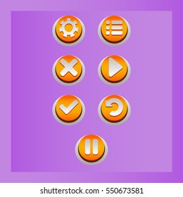 Buttons for mobile, computer games 