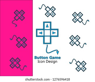 buttons for mobile development, casual games icon button vektor design