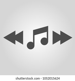 Buttons for music playback vector illustration