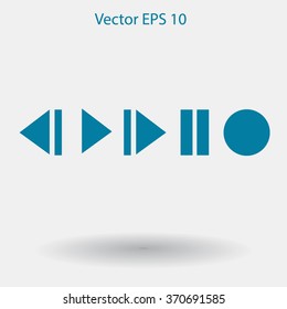 Buttons for music playback vector illustration
