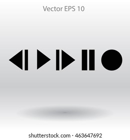 Buttons for music playback vector illustration