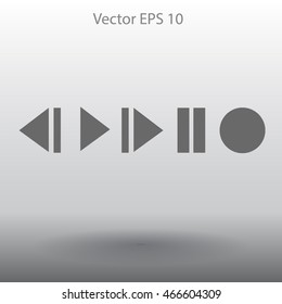Buttons for music playback vector illustration