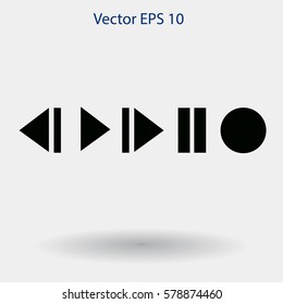 Buttons for music playback vector illustration
