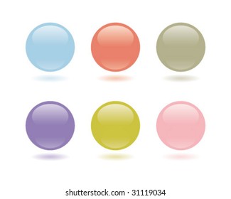 buttons pastel