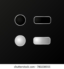 Buttons for the phone. A realistic model. Vector. EPS 10.