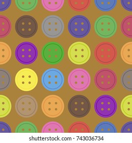 Buttons seamless pattern