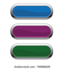 buttons set  isolated on a  white background