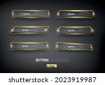 Buttons set web steel on background color black 