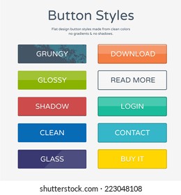 Buttons Styles Stock Vector (Royalty Free) 223048108