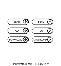 Buttons with text: go, send and download in the middle and arrows on the right.
