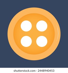 Buttons Thin Line Sewing Icon vector design 