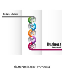 Buttons triptych design for business