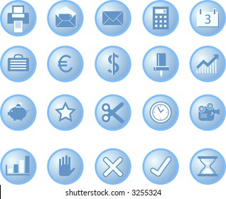 buttons for user interface and internet