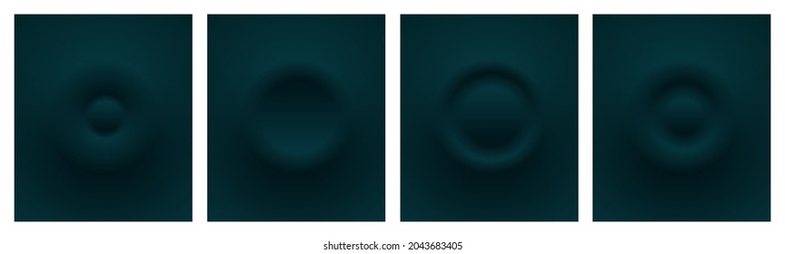 Buttons for user interface, simple circle 3D modern design for mobile, web, social media, business. Neumorphism flat style vector editable illustration. Black color minimal style UI icons set.